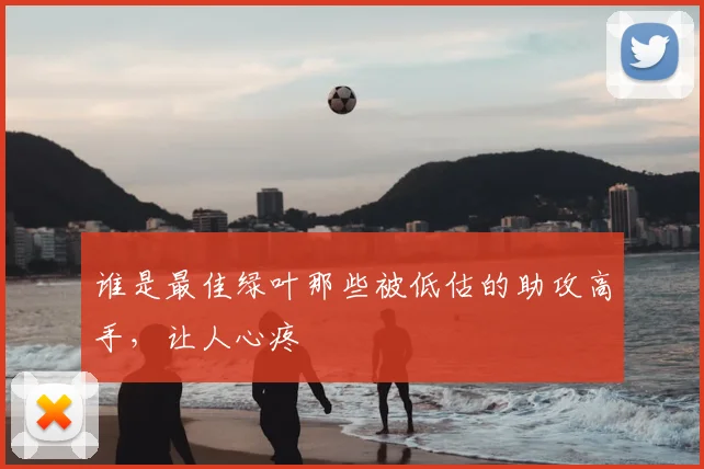 谁是最佳绿叶那些被低估的助攻高手，让人心疼